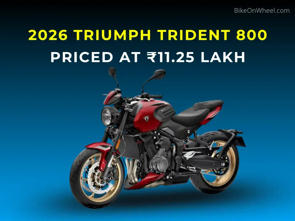 2026 Triumph Trident 800 Priced at ₹11.25 lakh - Full Reveal